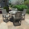 Highwood Usa Lehigh 5pc Round Counter Height Outdoor Patio Furniture Dining Set AD-CNL48-CGE - alternate 2